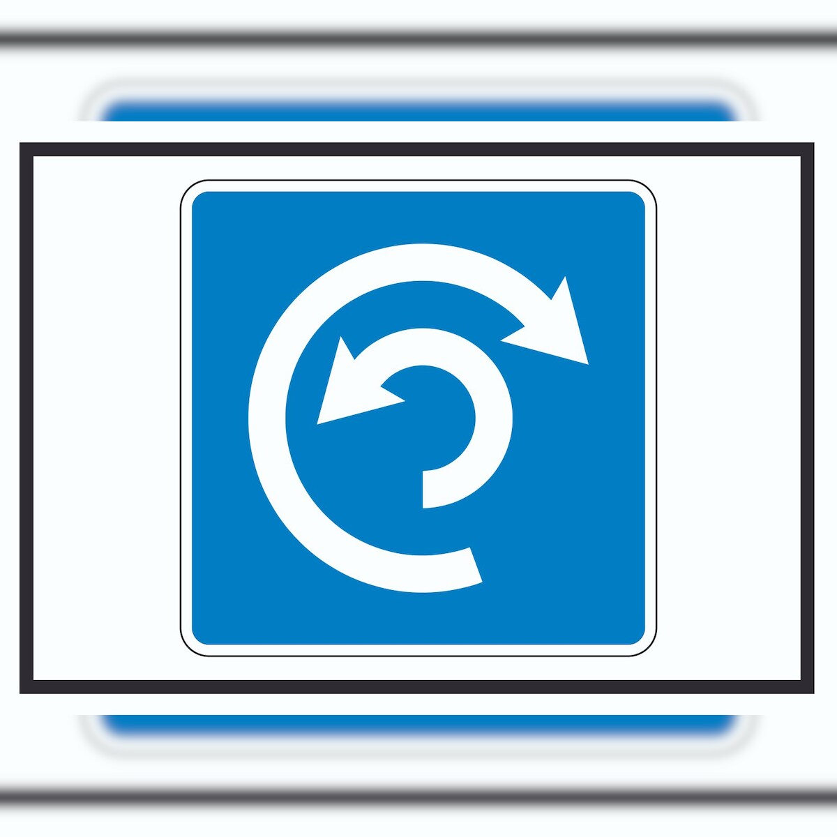 HB-Druck Wendestelle Umdrehen erlaubt Symbol A5 Rückseite selbstklebend Image