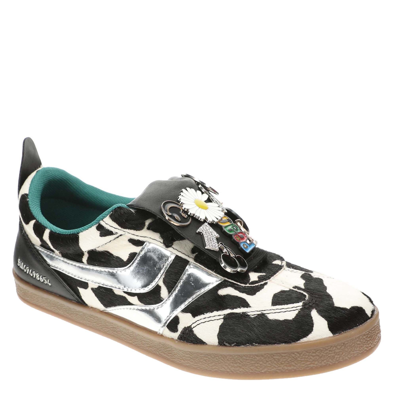 Steve Madden Wyatt-A - Womens 6.5 Black,Metallic Sneaker Medium