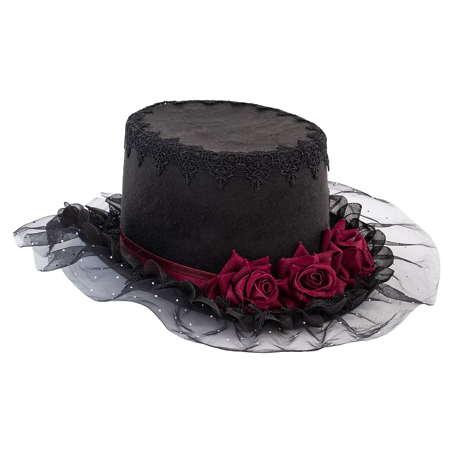 Zylinder Rosen, schwarz/rot Image
