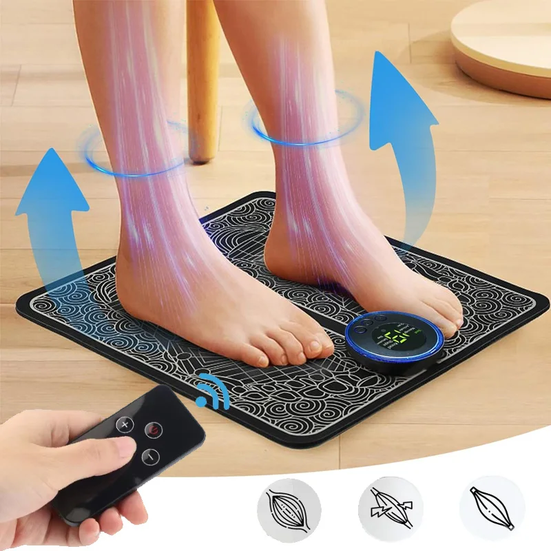Coussin de Massage des pieds EMS, soulagement de la douleur, relaxation des pieds, points d