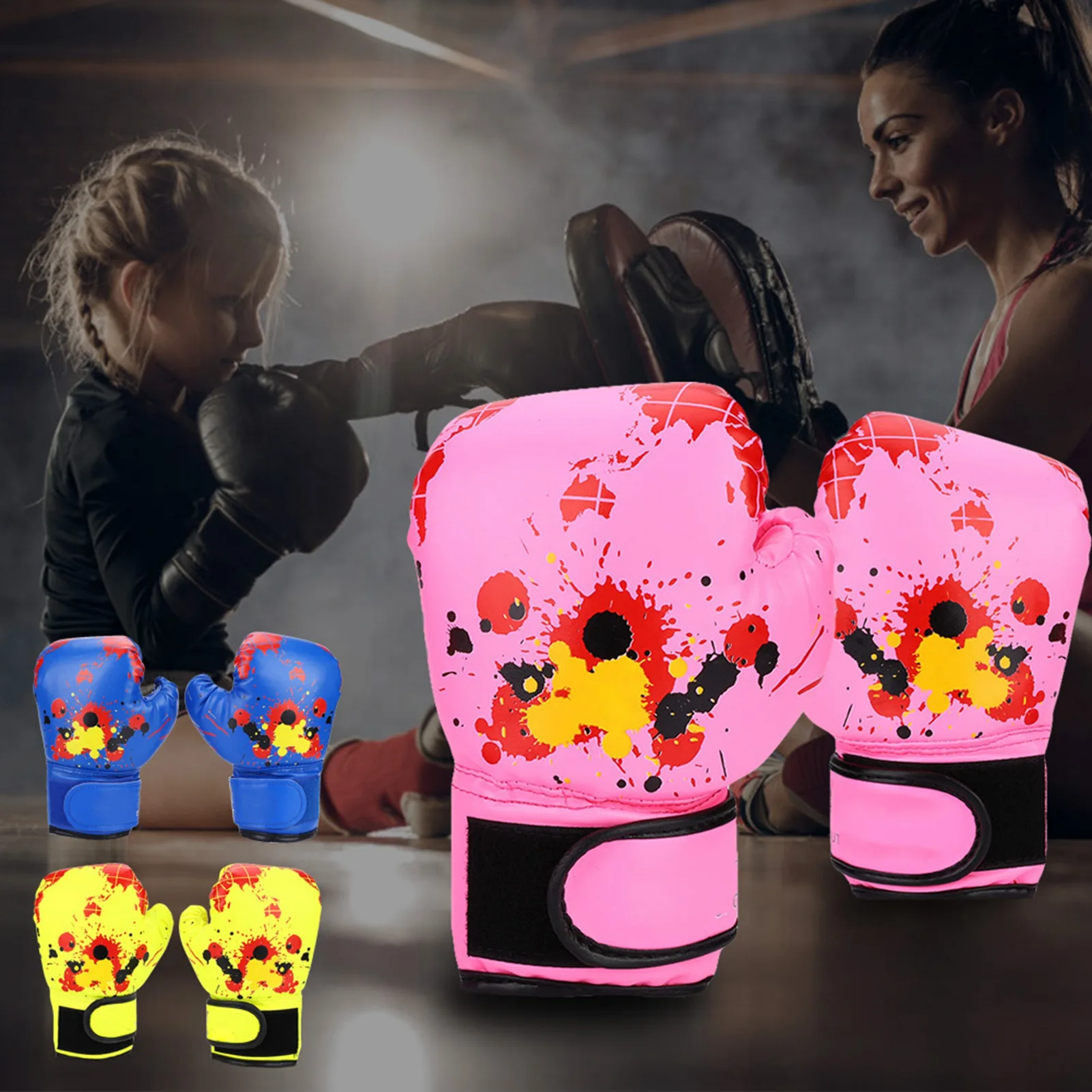 Baby Girls Boys Children Boxing Gloves Punch Training Kids Fight Mitts Children Boxing Gloves Kids Grappling Gloves