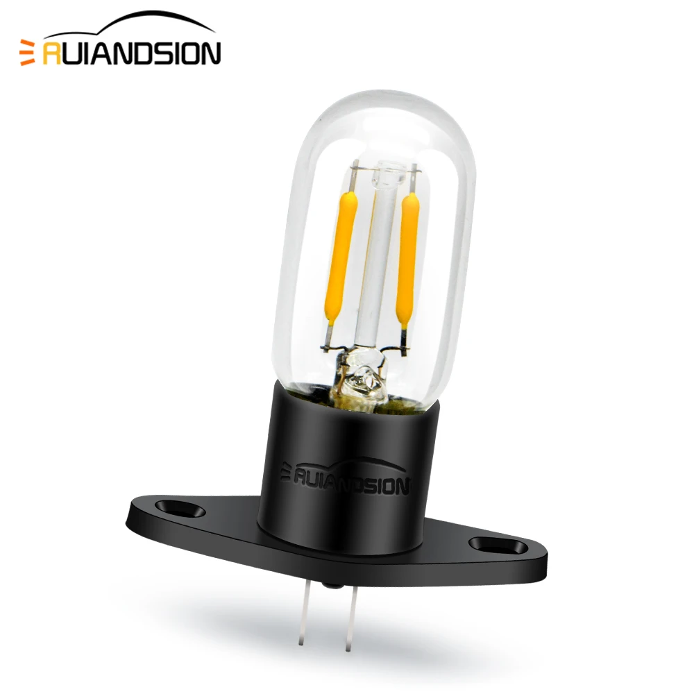 1PC 2A AC110-130V 25W LED Mikrowelle Glühbirne Kühlschrank Beleuchtung Glühbirne Basis Design mit Halter Ersatz Universal gelb Image