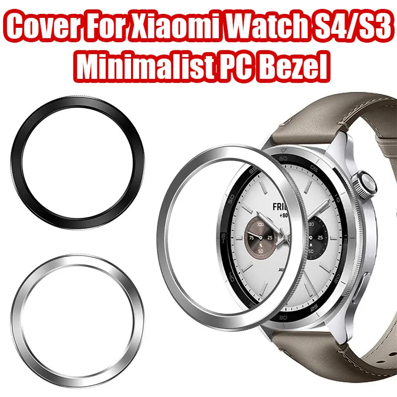 Abdeckung für Xiaomi Watch S4/S3, minimalistische PC-Lünette, bequem, kratzfest, verschleißfest, Uhrengehäuse, PC-Lünette für Xiaomi S4 Image
