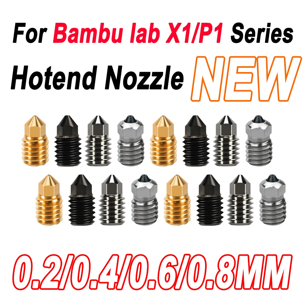 Für Bambu Lab Düse P1s/X1c Düse 0,2 0,4 0,6 0,8 Düse P1p Bambulabs X1 Carbon für Bambulab Hotend Image