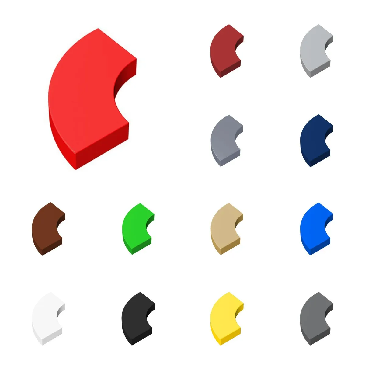 50 stücke 27925 Fliesen Runde Ecke 2x2 Makkaroni Baustein Spielzeug Kompatibel Pädagogisches Kreative Größe Geschenk DIY MOC