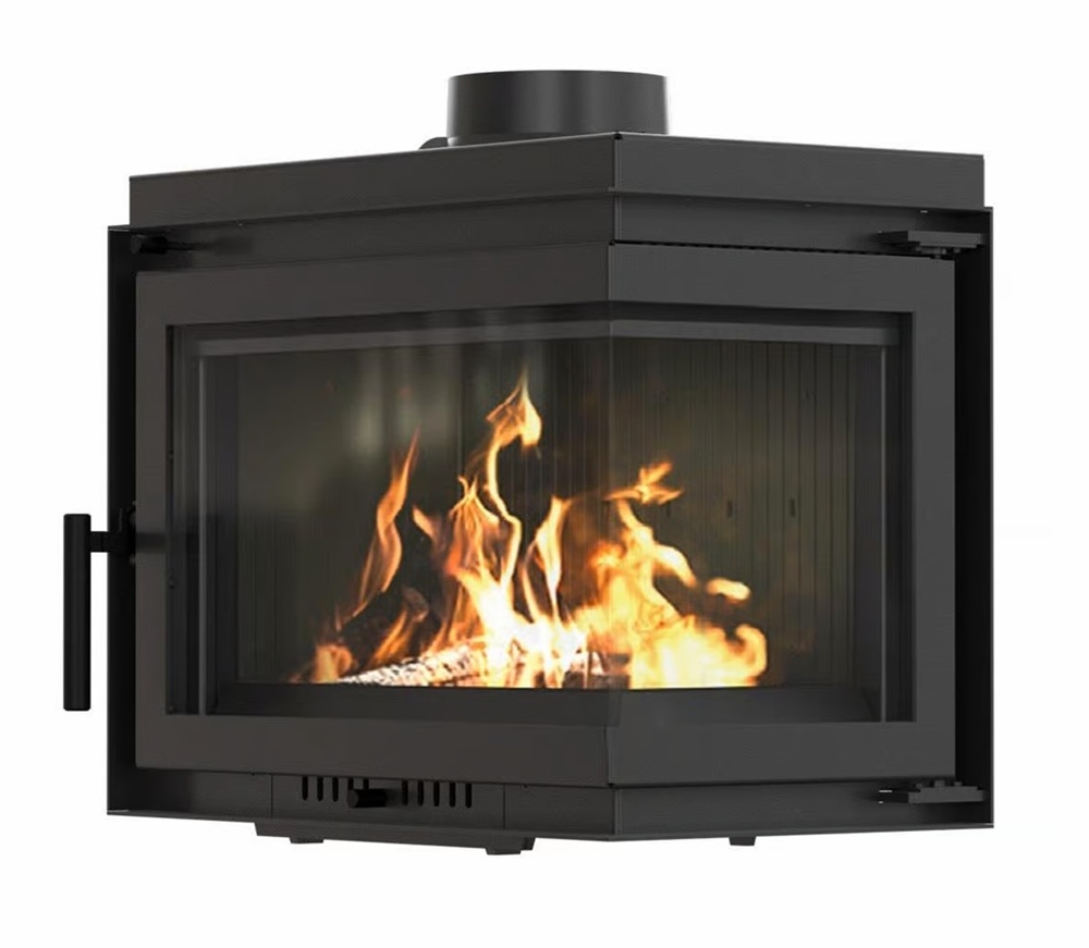 EEK A+ Eck-Kamineinsatz ILDNORD BERGEN, Seitenglas rechts - 8kW Image