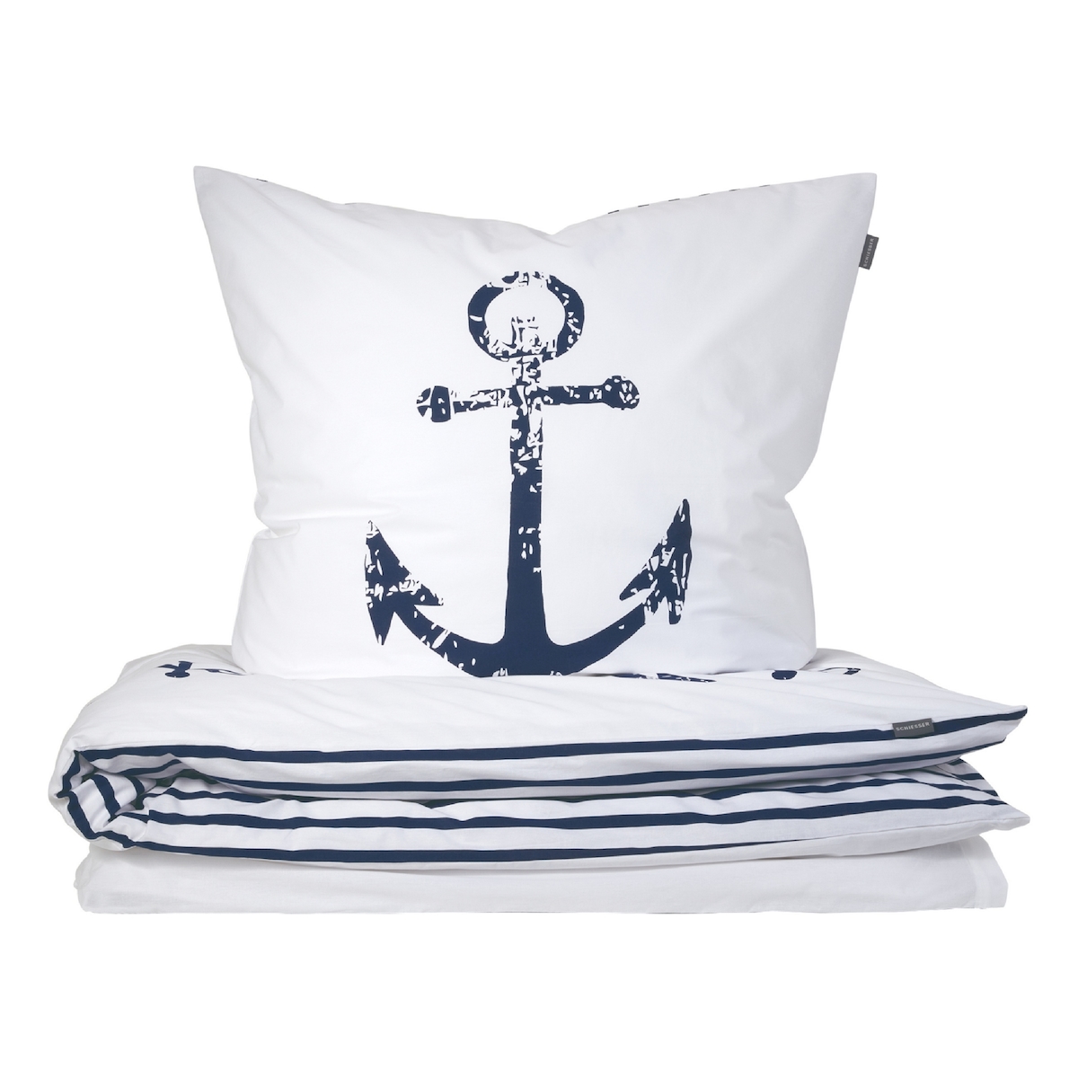 Schiesser Bettwäscheset Marina - Renforcé - 2-teilig - 155 x 220 cm - Weiß Image