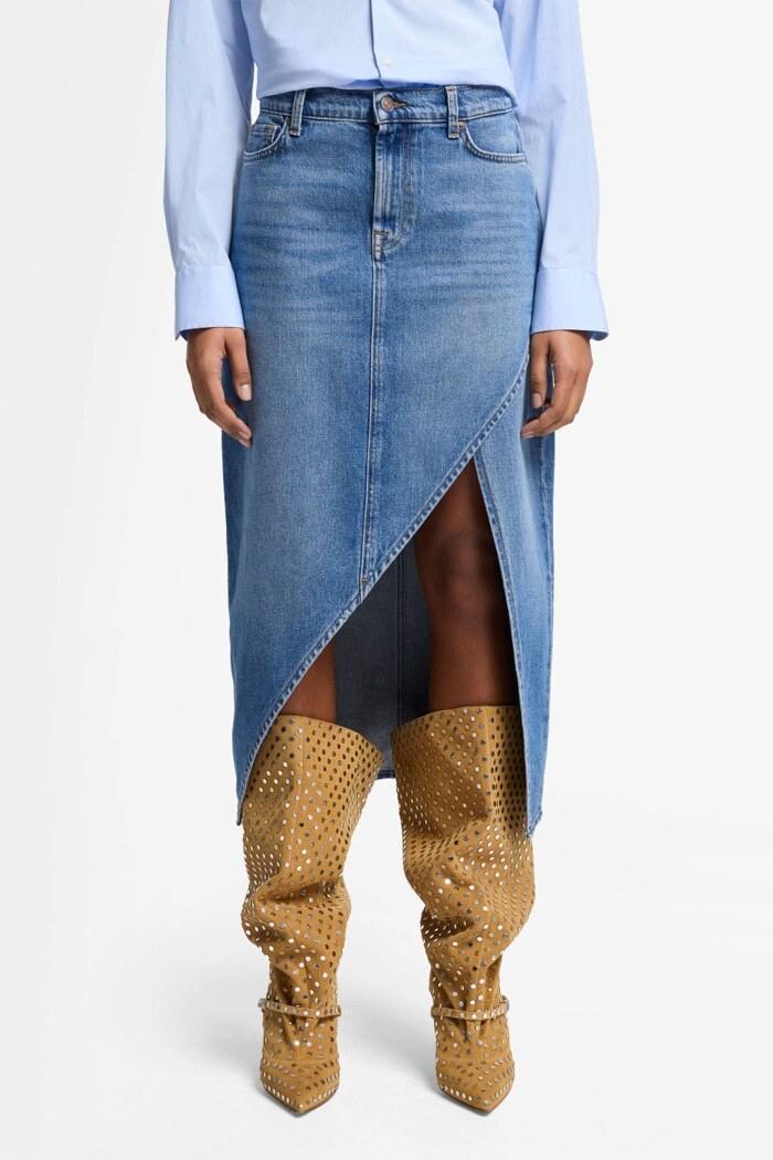 Damen Jeans Libby Skirt Midiskirt Image