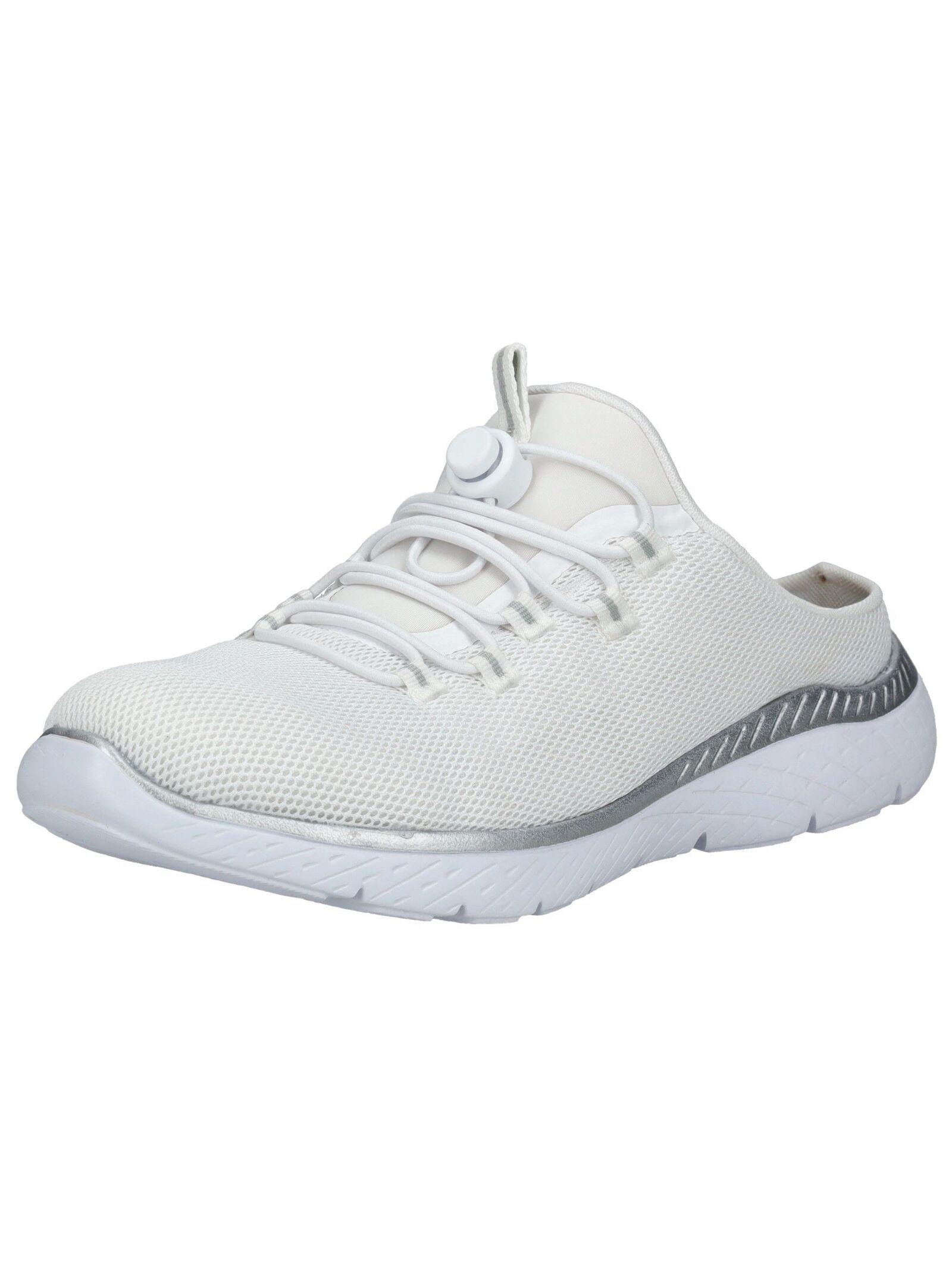 Pantolette RIEKER "Rieker Pantoletten Textil", Damen, Gr. 38, weiß, Textil, Schuhe Pantolette