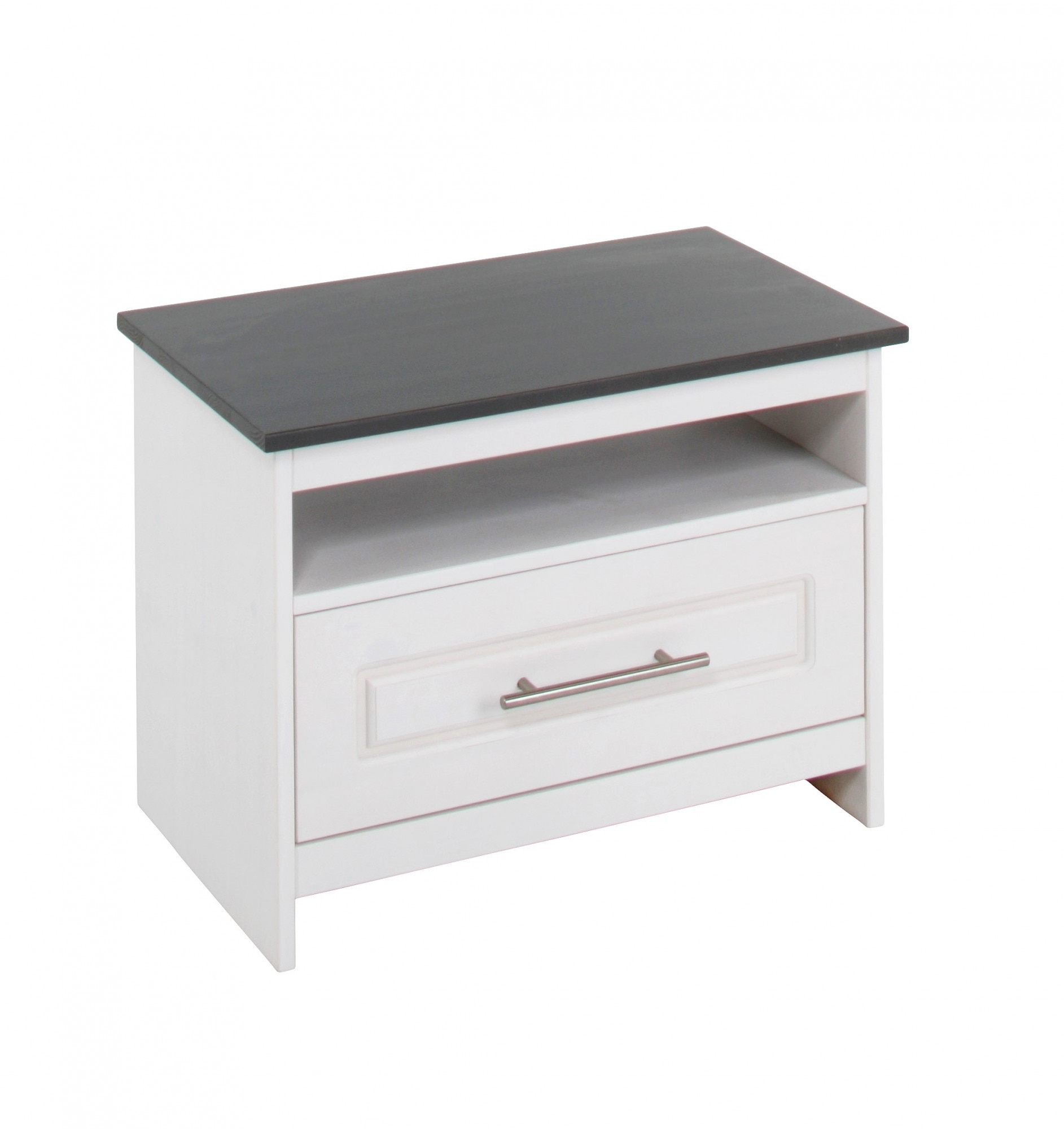 Schuhbank HOME AFFAIRE "Lukas", weiß, B:60cm H:45cm T:37cm, FSC-zertifiziertes Massivholz, Sitzbänke, Schuhbank, aus massiver Kiefer, mit dekorativen Fräsungen