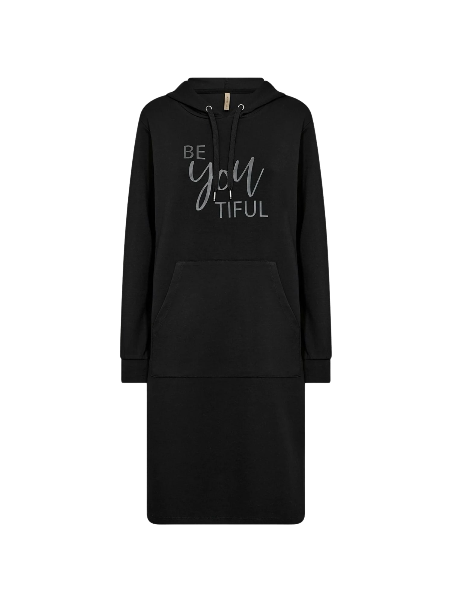 Jerseykleid SOYACONCEPT "Soya Concept Dress SC-BANU", Damen, Gr. M, Normalgrößen, 9999 schwarz, Obermaterial: 48% Modal, 48% Polyester, 4% Elasthan, Kleider Jerseykleid