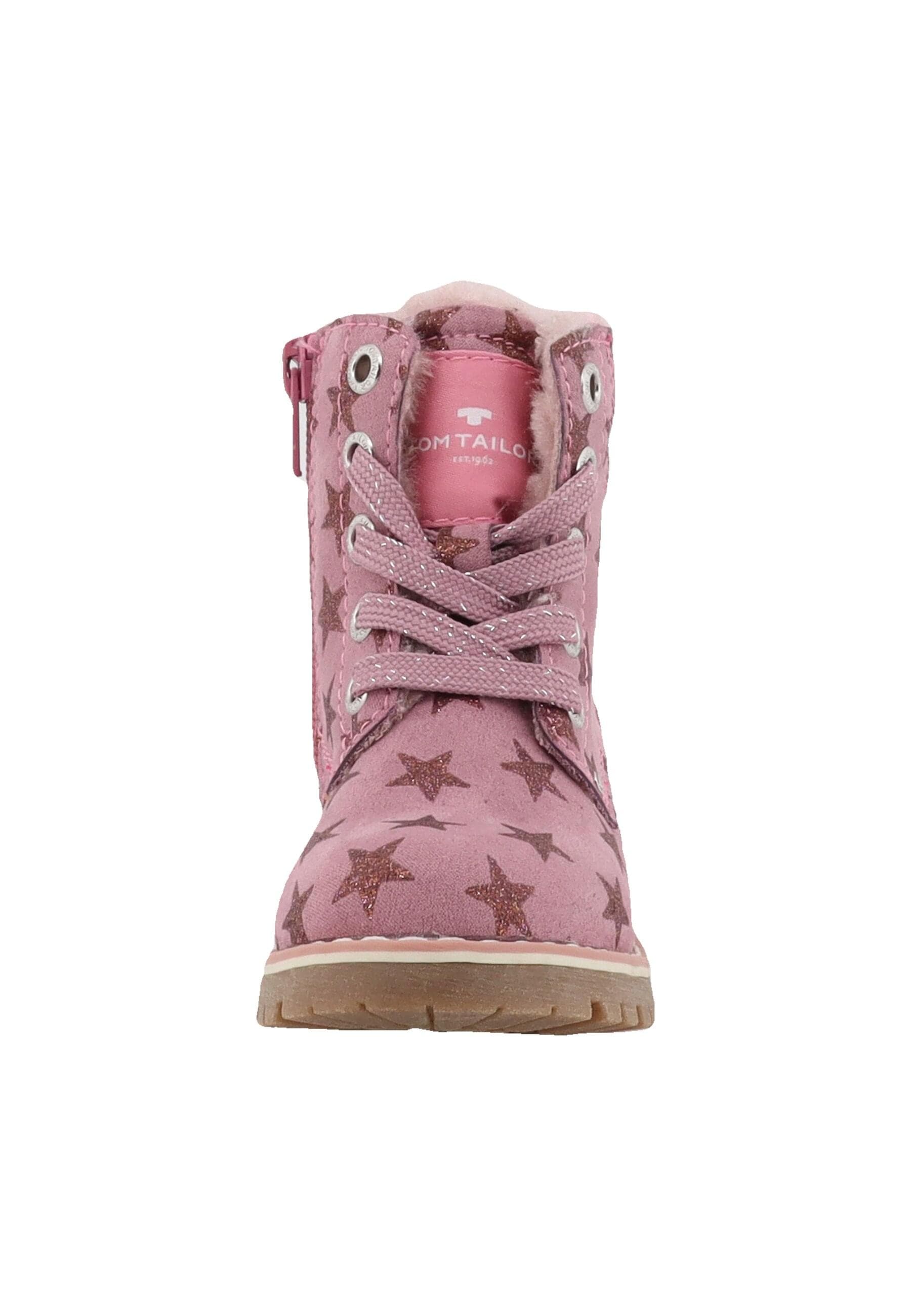 Stiefel TOM TAILOR "Tom Tailor Tall Boots", Mädchen, Gr. 26, old rose, Schuhe Stiefel