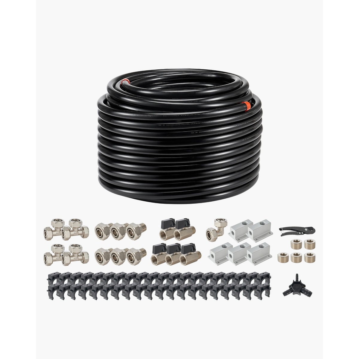 UIMOSO Air Compressor Line Kit, HDPE-Aluminum Compressed Air Piping System, Leak-Proof, Pressure-Resistant & Easy-to-Install