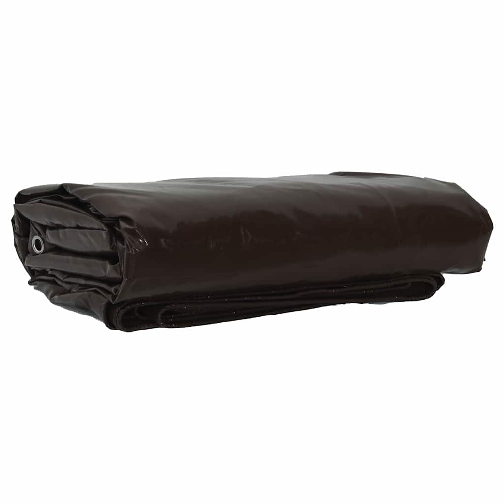 vidaXL Plane 650g / m² Braun 5 x 6 m Canvas mit PVC-Beschichtung Image