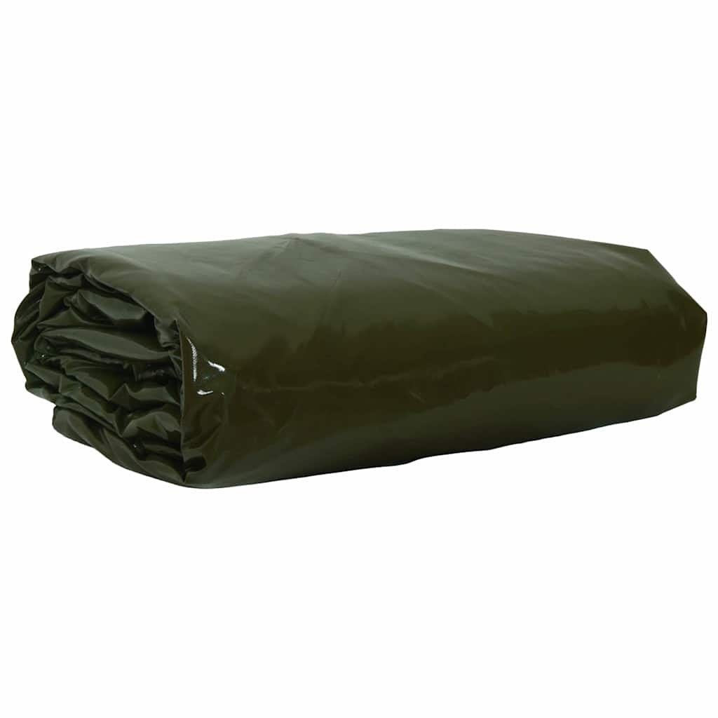 vidaXL Plane 650g / m² Olive Grün 5 x 6 m Canvas mit PVC-Beschichtung Image