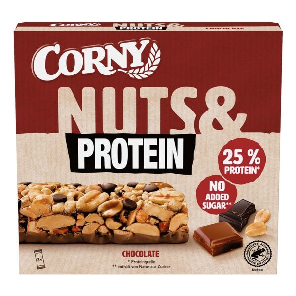 Corny 3er-Pack Nussriegel »Nuts & Protein Schoko« Image