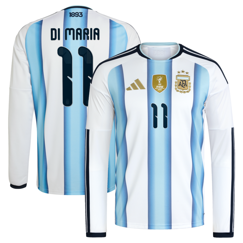 Argentinien 2026 Heimtrikot adidas - Langarm mit Aufdruck Di Maria 11 Image
