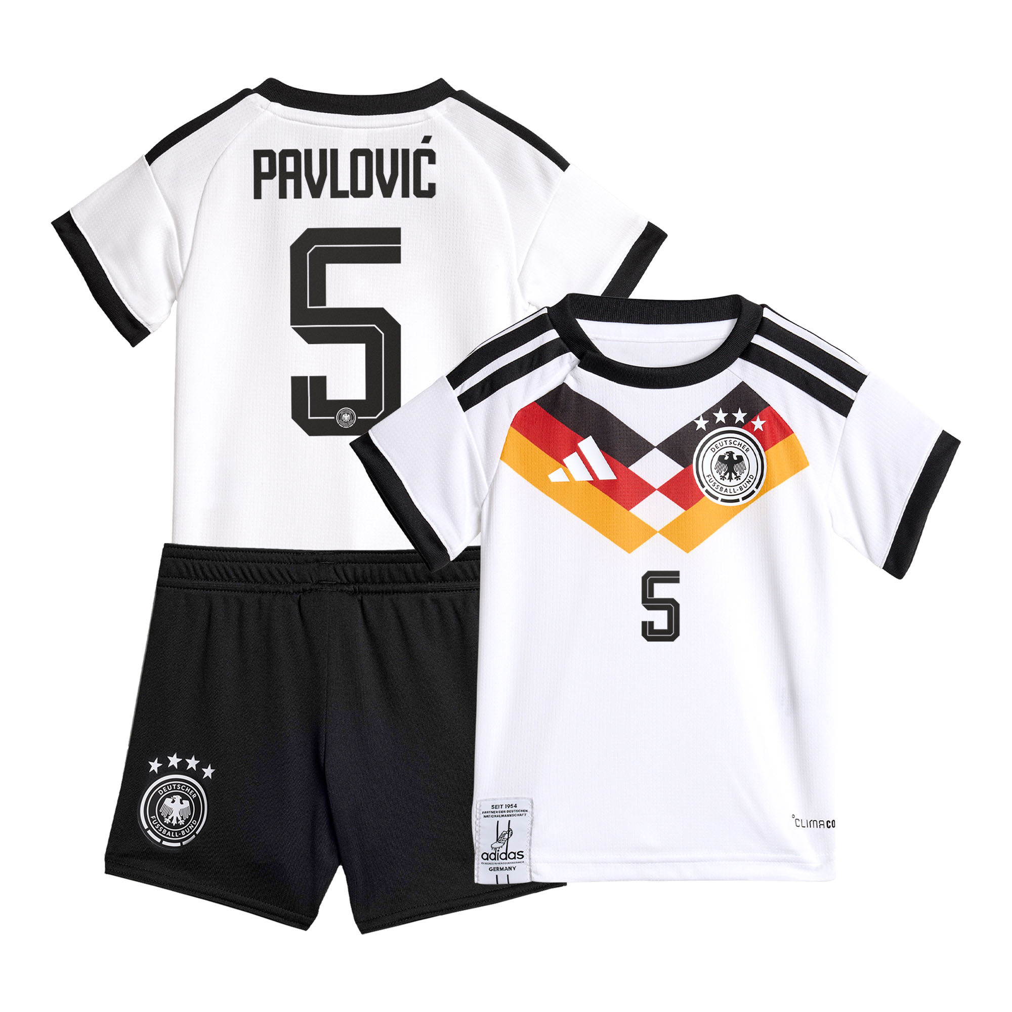 Deutschland 26 Replica Heimausrüstung - Baby mit Aufdruck Pavlović 5 Image