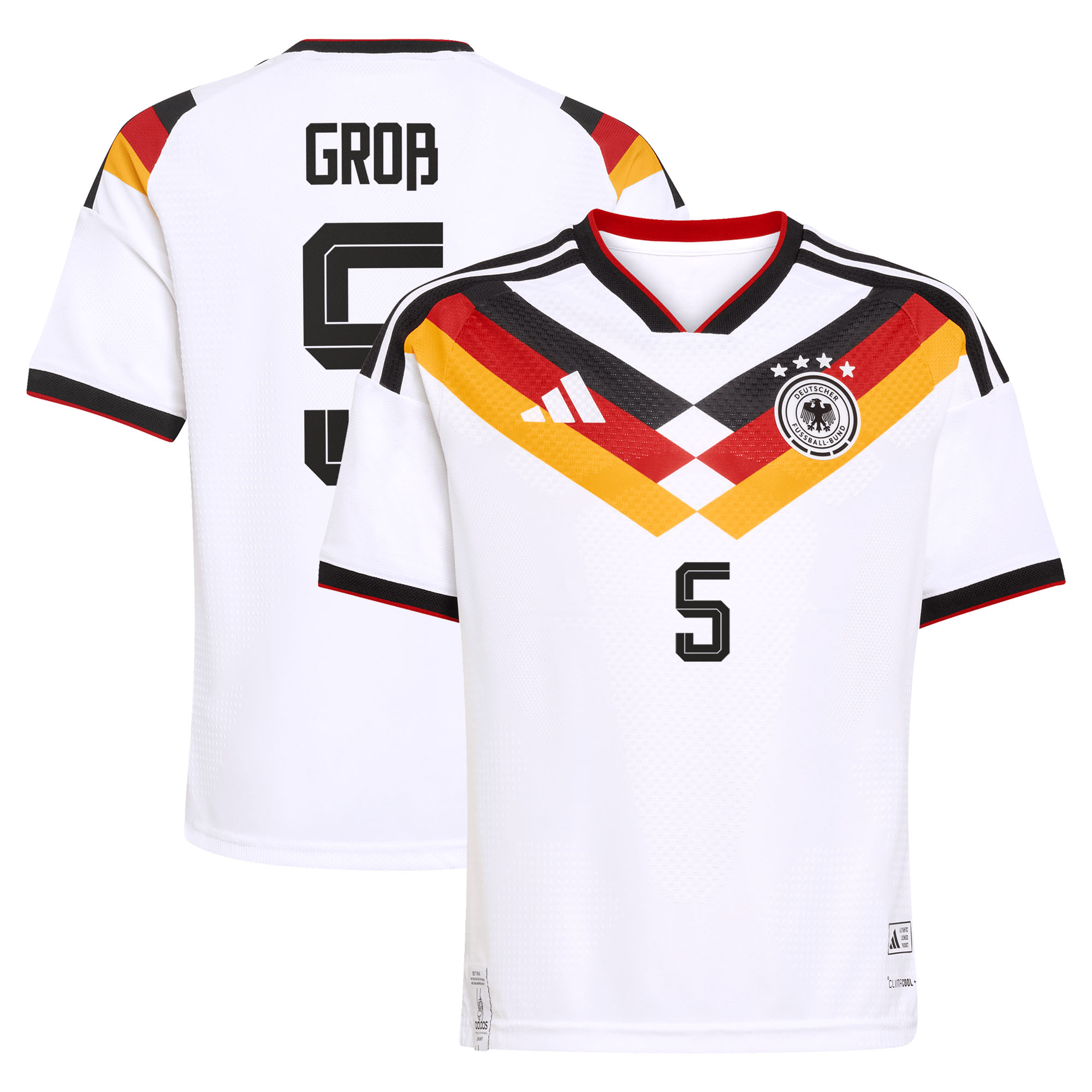 Authentisches Deutschland 26 Heimtrikot - Kinder mit Aufdruck Groß 5 Image