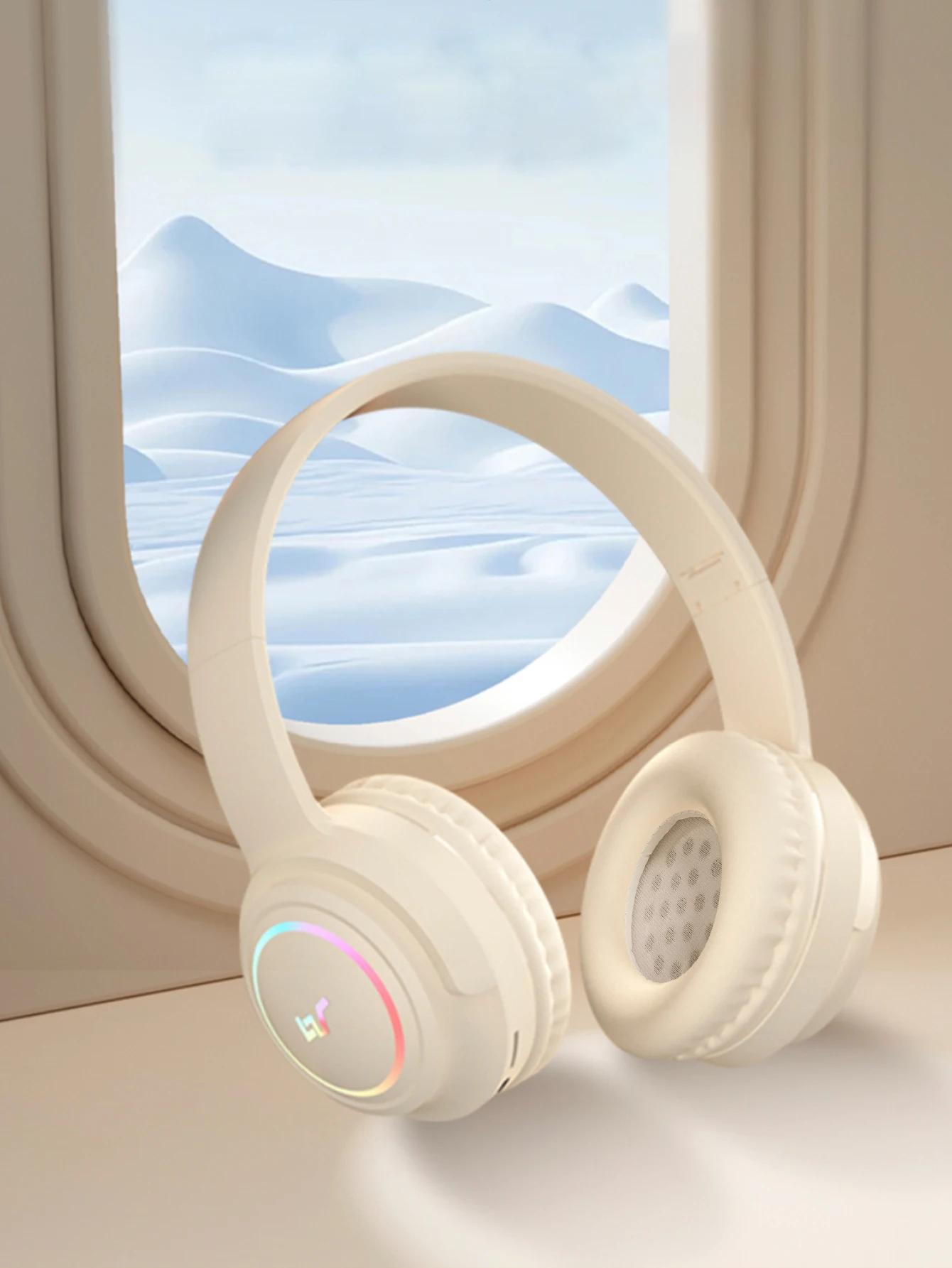 Casque Bluetooth, avec effet de lumière, Bluetooth 5.3, casque Bluetooth sans fil pour téléphone Apple iPhone Xiaomi