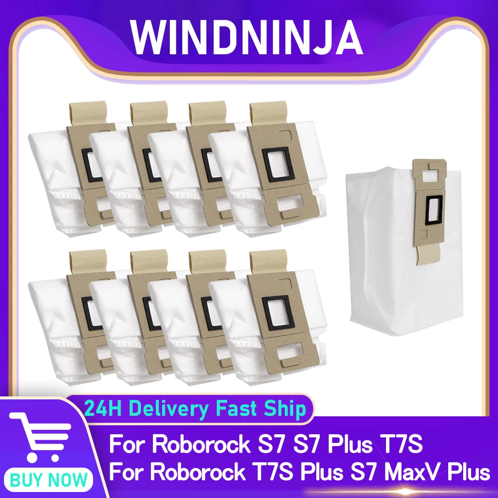 Staubbeutel für Roborock S7 S7Plus S7 MaxV Plus T7S T7S Plus Roboter-Staubsauger-Zubehör Müllbeutel Ersatzteile für die Haushaltsreinigung Image