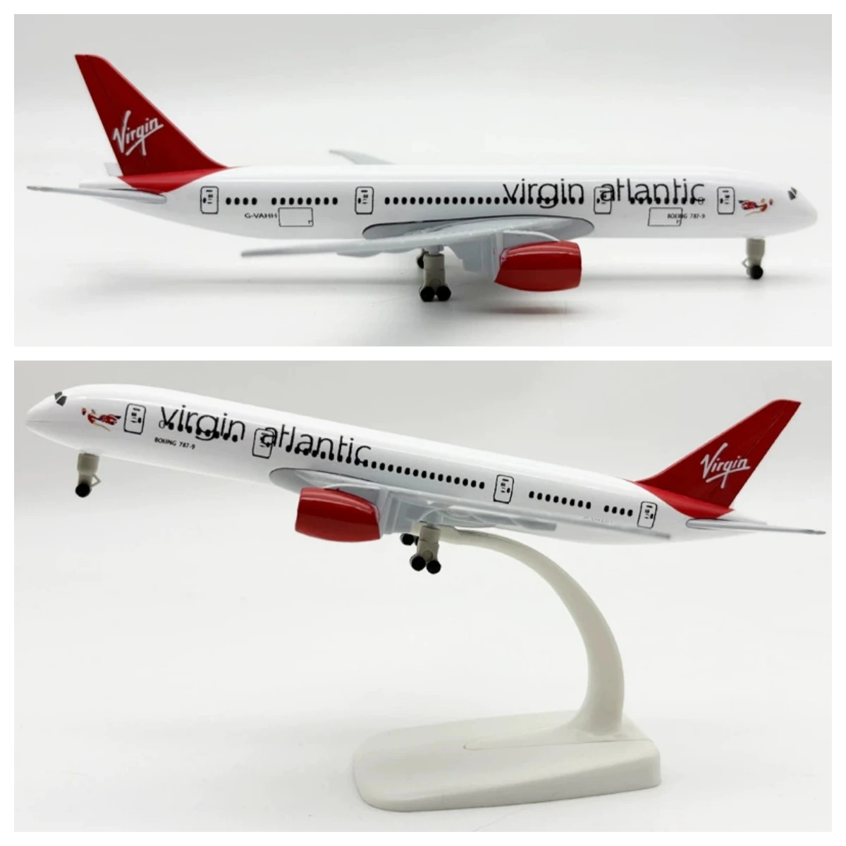 20 cm Virgin Atlantic B787 Fluggesellschaft Modellflugzeug Legierung Metall Druckguss Flugzeug Souvenir Hobby Sammlung Spielzeug Flugzeuge Maßstab Flugzeuge Image