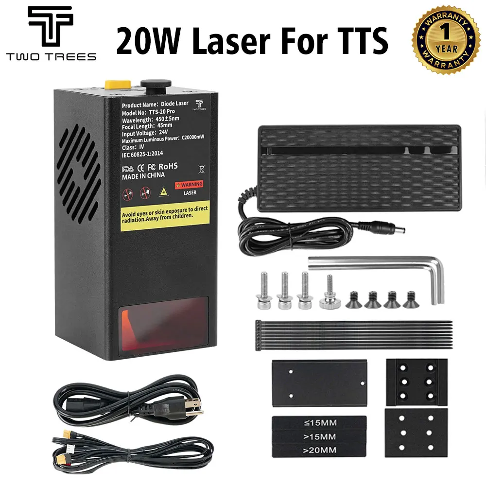 TWOTREES 20W Laser Modul Für TTS-55 Pro Upgrade Laser Power Für TTS-10 Pro Laser Graveur CNC Schneiden Maschine Werkzeuge Image