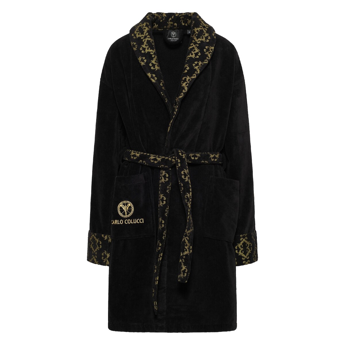 Carlo Colucci Bademantel Raffaele Damen - XL - Schwarz Image