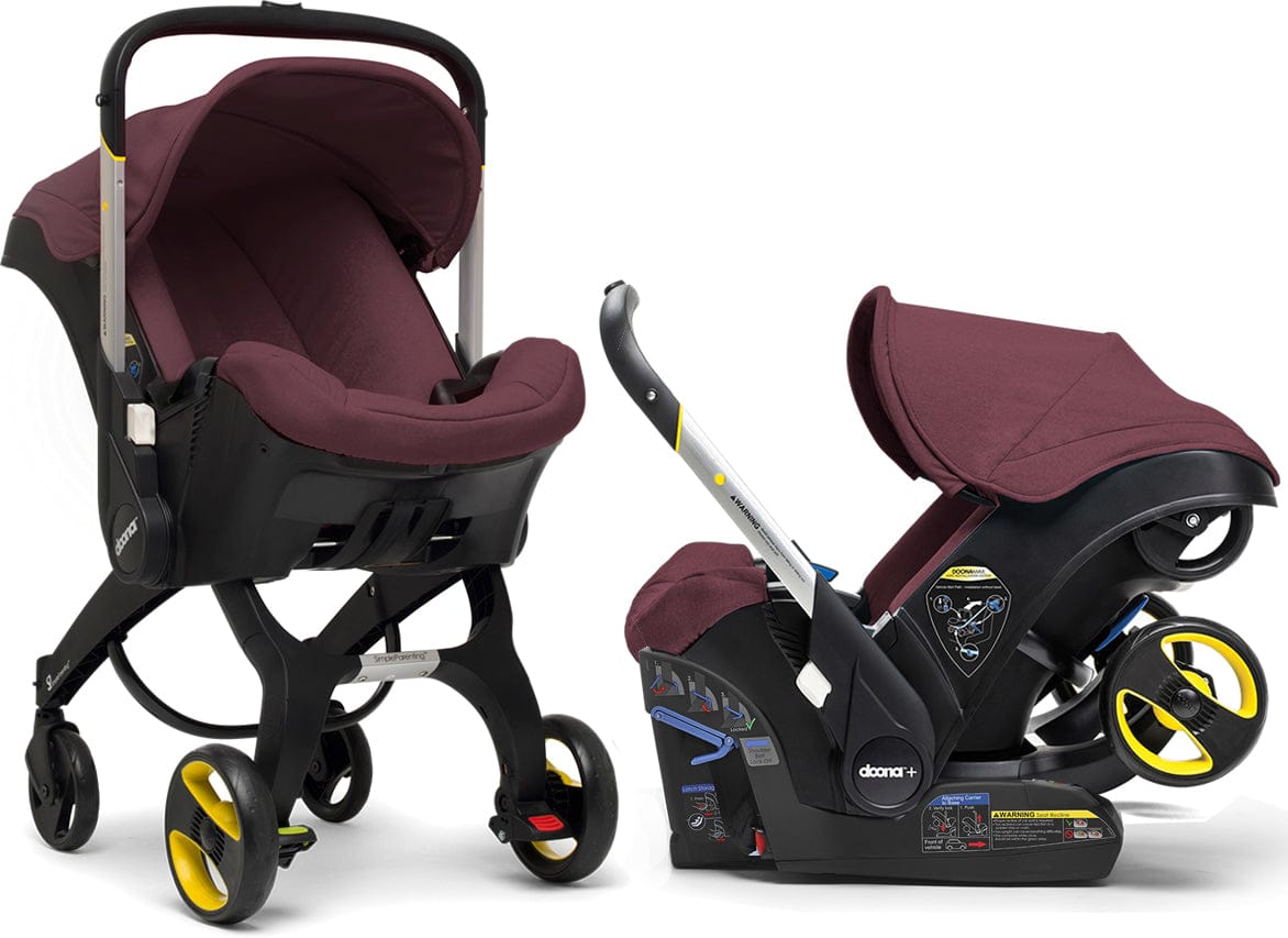 Doona OPEN BOX Infant Car Seat & Stroller - Cherry (Burgundy)