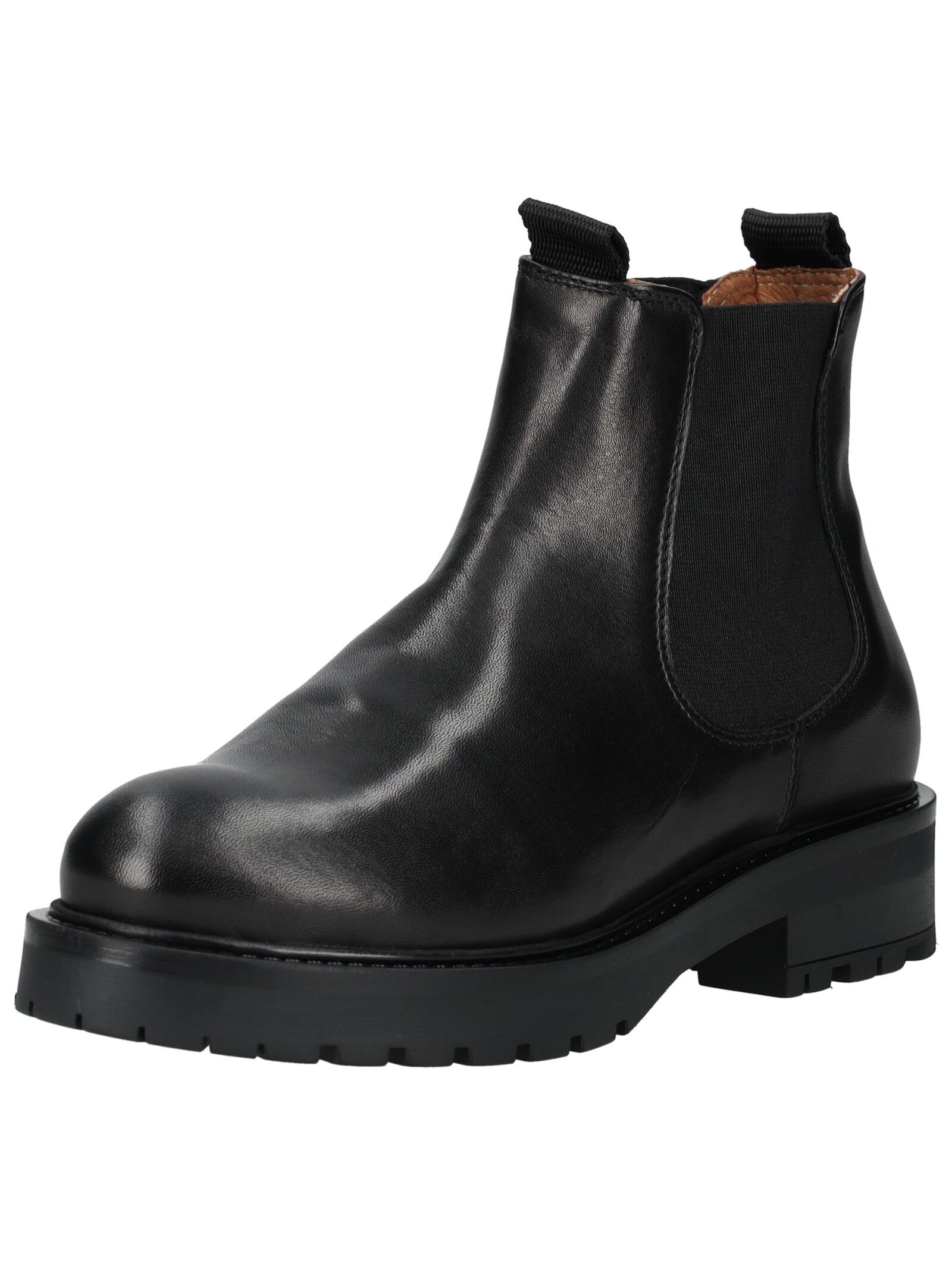 Stiefelette PAVEMENT "Pavement Stiefelette Leder/Textil", Damen, Gr. 37, schwarz, Leder, Textil, Schuhe Stiefelette