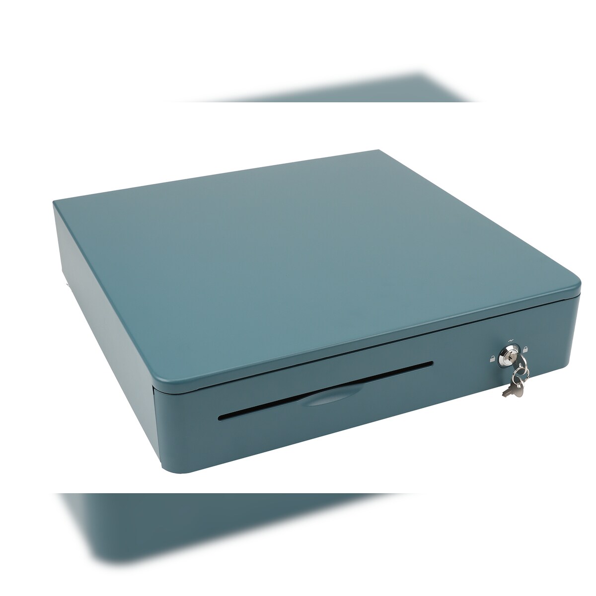 Olympia Kassenlade M405 Color Vollmetall 8 Münz- & 4 Schein-Fächer Schloss blau Image