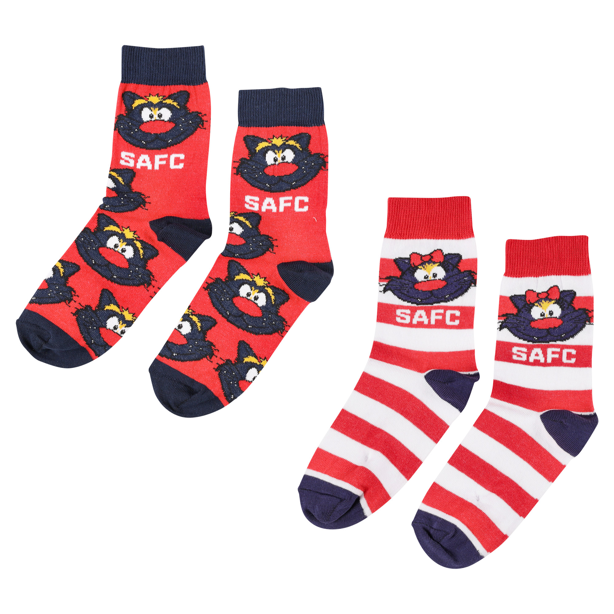Sunderland 2er-Pack Socken – Rot – Kinder Image