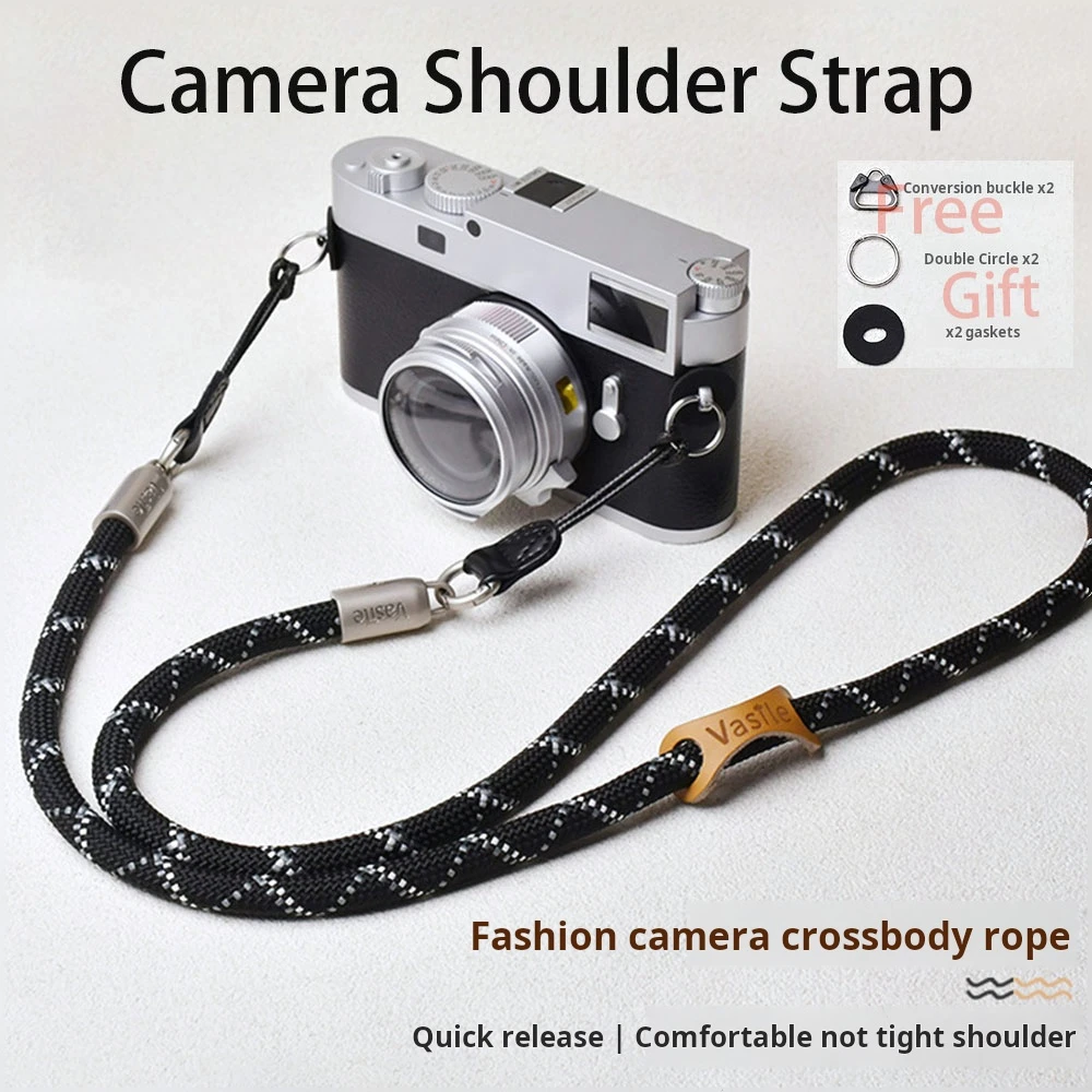 Kamera Schultergurt Lanyard Universal für Nikon Panasonic Canon Leica Sony Pentax Fujifilm Umhängeband A7M4 A7C Fuji XT20 XS10 Image