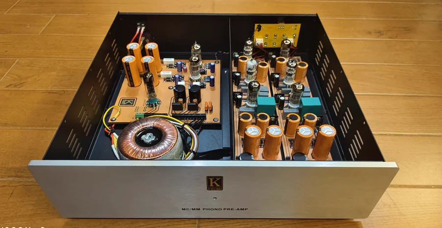 Vorverstärker Kopie Deutsch D.Klimo ECC88 E88CC 6922 ECC81 12AT7 6X4 EZ81 Elektronenvakuumröhre Röhren MC/MM Patronenkopf PHONO Vorverstärker Image