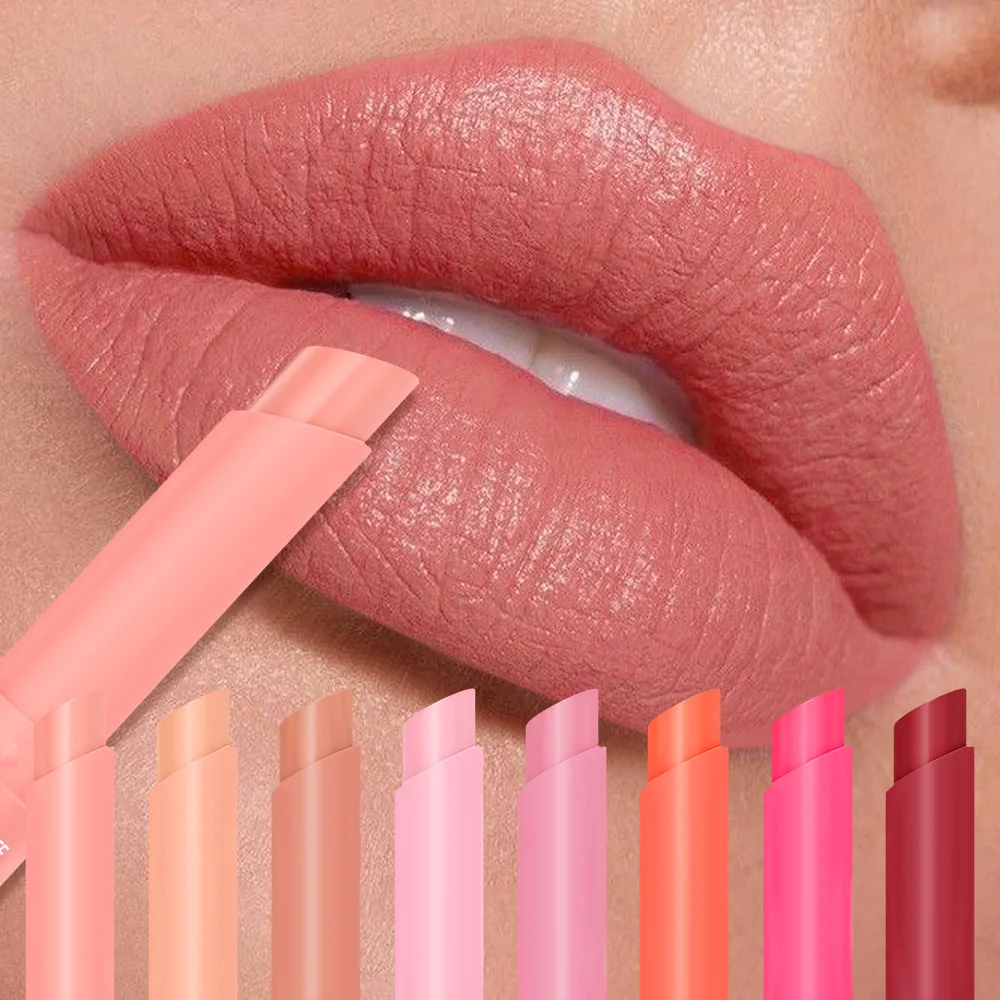 Samtiger, mattierter Lippenstift, lichtbeständige Lippenglasur, langanhaltender Lippenstift, Lipgloss, 12 Farben Lippenstift optional Image