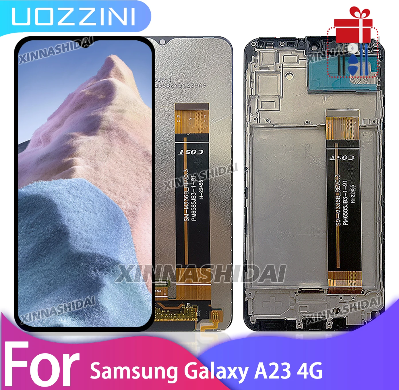 6,6 "Getestet Für Samsung Galaxy A23 4G LCD Display Touch Screen Rahmen für A23 4G A235 A235M a235F LCD Digitizer Montage Ersatz Image