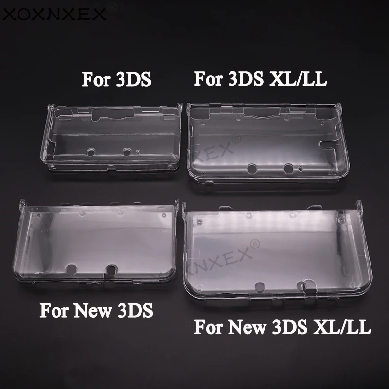 1PCS Kunststoff Klar Kristall Schutzhülle Hard Shell Haut Fall Abdeckung Für 2DS NDSL DSI NDSi XL 3DS XL Neue 3DS XL LL Konsole