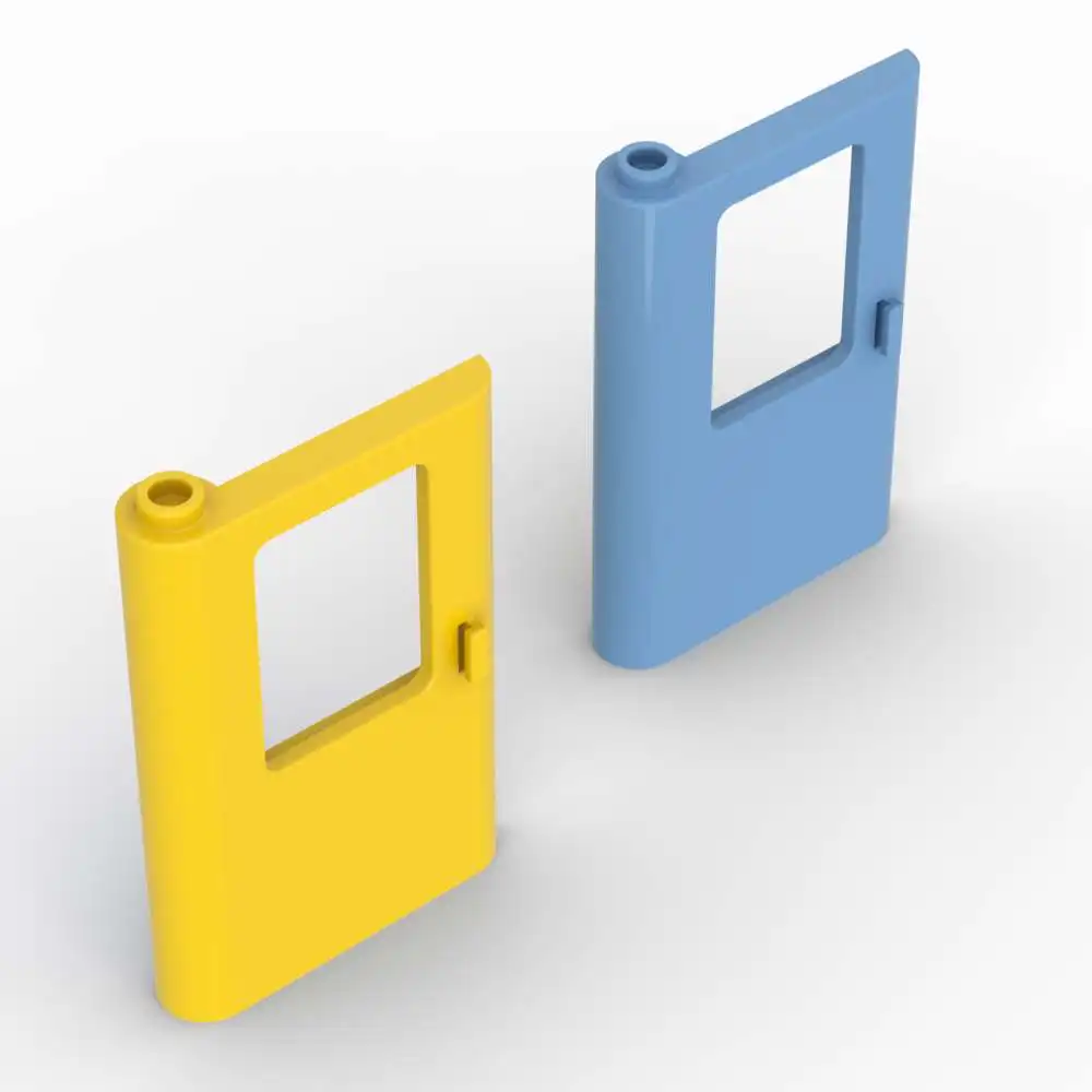 MOC 10PCS 4181 Zug Links Dünne Unterstützung Unteren Ziegel Tür 1x4x5 Ersatz Baustein Spielzeug erwachsene Jungen Urlaub Geschenke Image