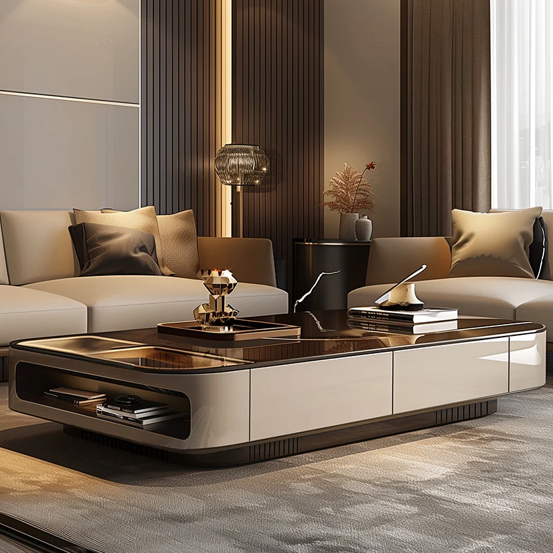 Einzigartiger europäischer Couchtisch, Dekoration, Designer, minimalistischer nordischer Couchtisch, Wohnzimmer, Tavolino Da Salotto, Möbel für Zuhause Image