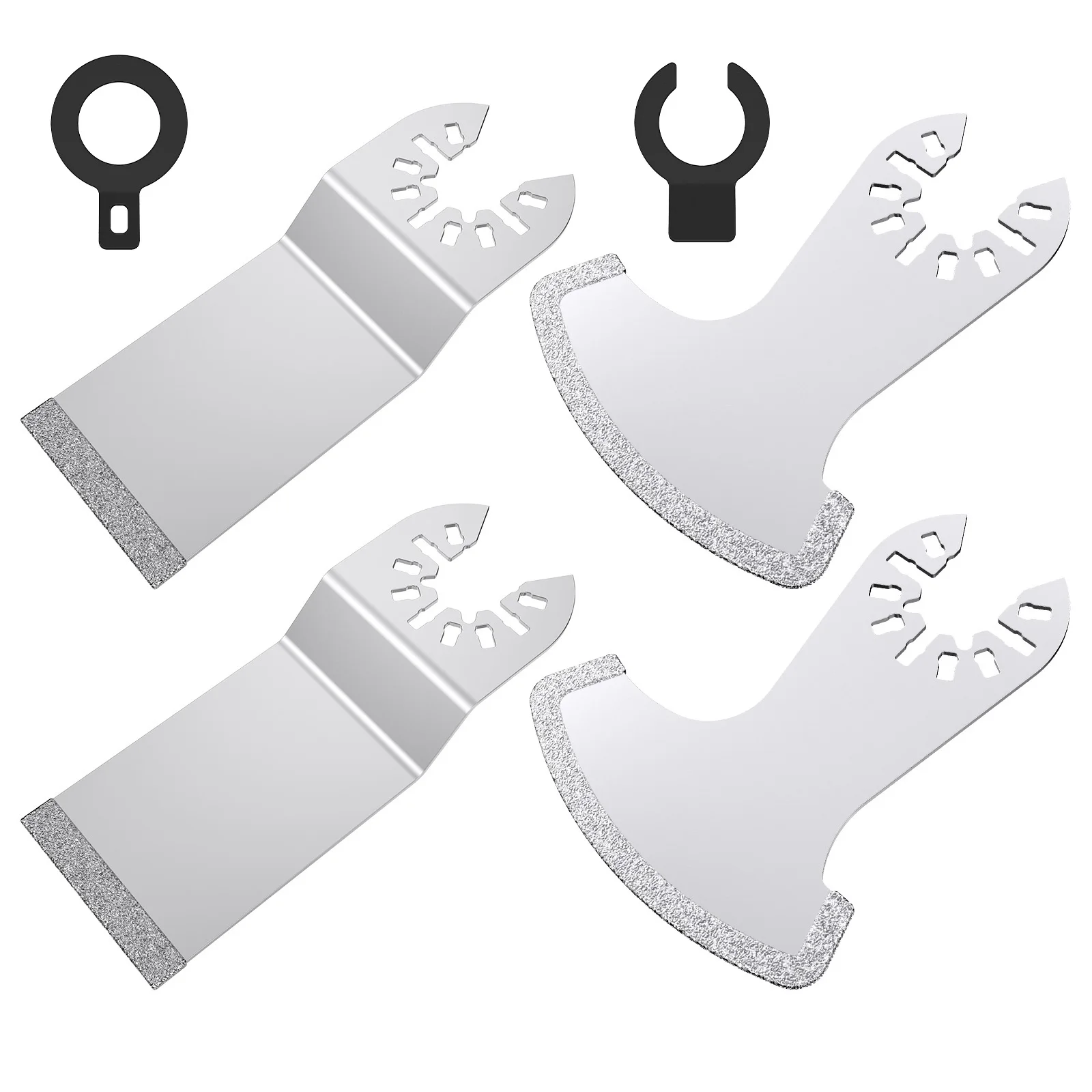 3-12Pcs Diamant Segment Schaukel Multi-tool Oszillierende Klinge Mörtel Schneiden Werkzeug Präzise Multifunktionale Mörtel Entferner klingen Kit Image