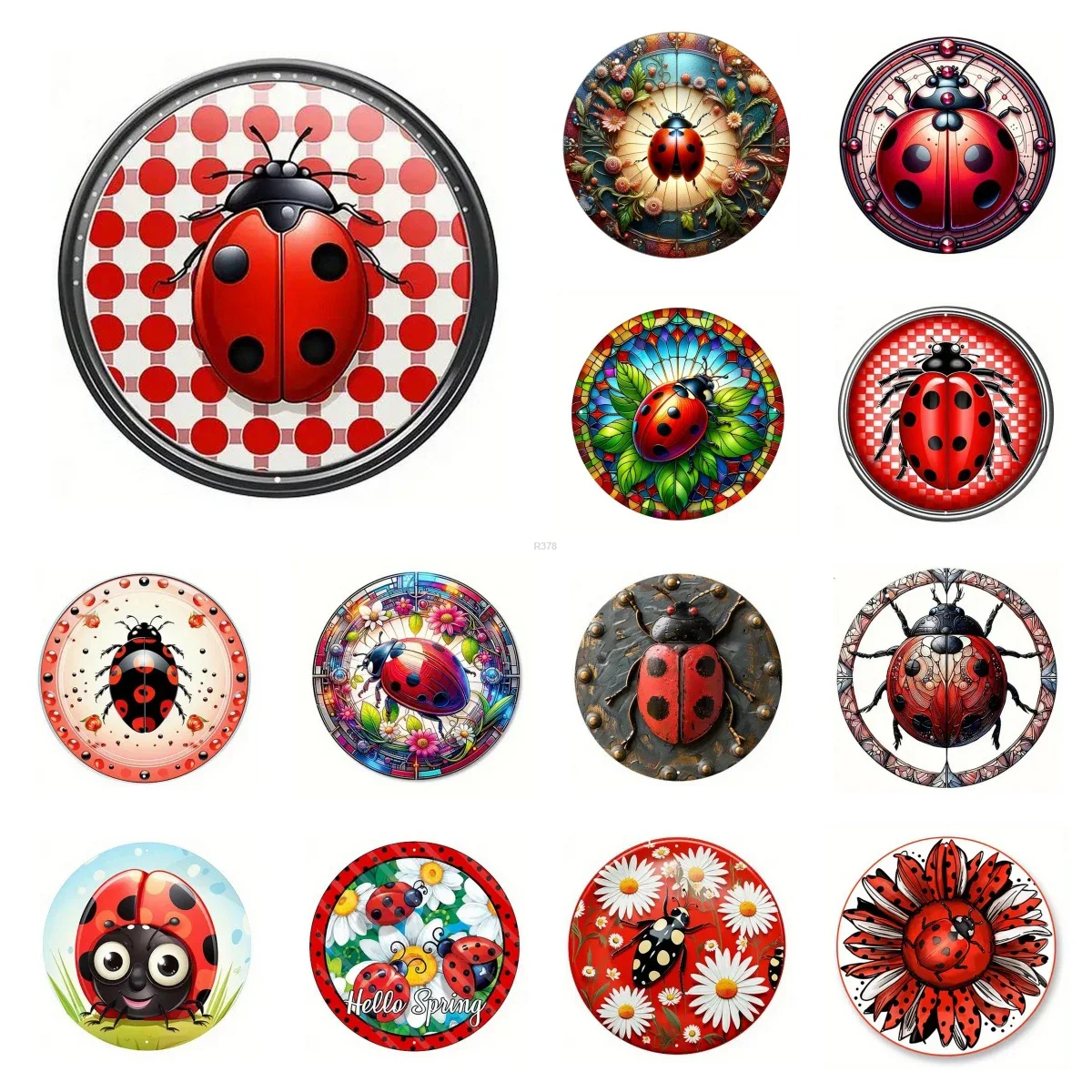 Retro Runde Metall Zinn Zeichen 2D Flache Firefly Dekor Muster Nostalgische Eisen Malerei Neuheit Für Cafe Bar Mann Höhle Wand Dekor Image