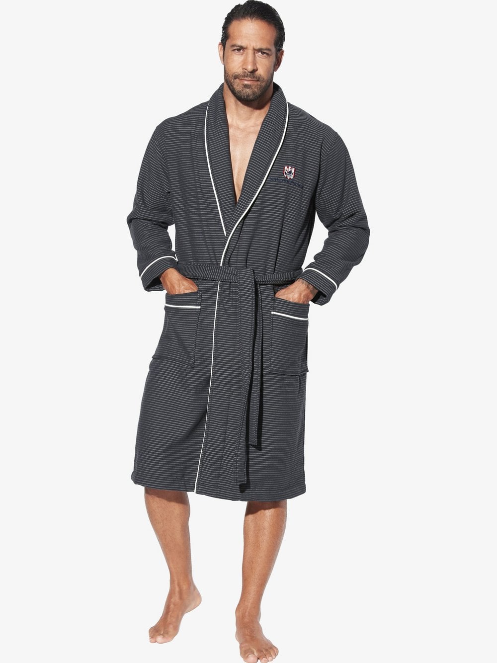 Jan Vanderstorm Bademantel Herren anthrazit, XXXL Image