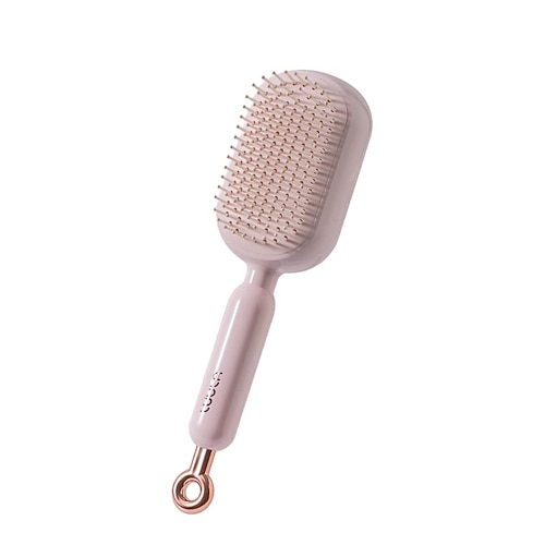 Einziehbarer Massagekamm mit Kissen, praktisches Reisedesign, ausziehbar, leicht zu reinigen, ergonomischer Zugring, Luftkissen-Massagekamm zum Entwirren von dickem/lockigem Haar, Geschenk für Frauen