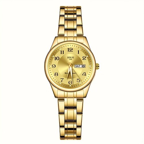 Diese modische und elegante Damenuhr mit Dualkalender- und Nachtlichtanzeige ist die perfekte Geschenkidee für Damen. Image