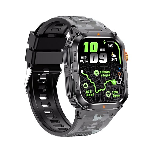 Neue Smartwatch mit 1000-mAh-Akku, 25 Tagen Laufzeit, Schlafüberwachung, zahlreichen Erinnerungsfunktionen, Gehäuse aus Zinklegierung, Armband aus Flüssigsilikon! Ideal für Outdoor-Aktivitäten.
