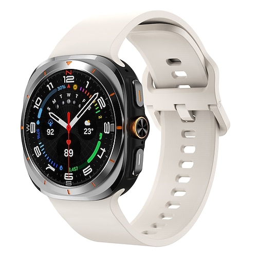 Uhrenarmband für Samsung Galaxy Ultra ansehen Silikon Ersatz Gurt Verstellbar Sportarmband Moderne Schnalle Armband Image