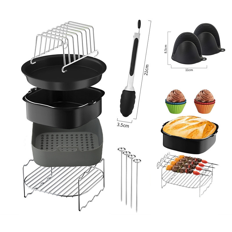 Air Fryer Accessories Non stick Baking Pan ninja af 180 Air Fryer Accessory Set