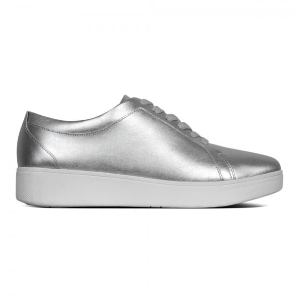 RALLY Damen Leder Sneaker Silber EU 38 / UK 5