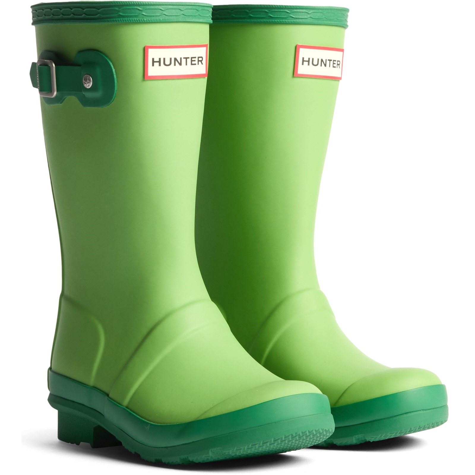 Hunter Junior Originals Gummistiefel für Kinder Seelattich/Drehendes Grün Image