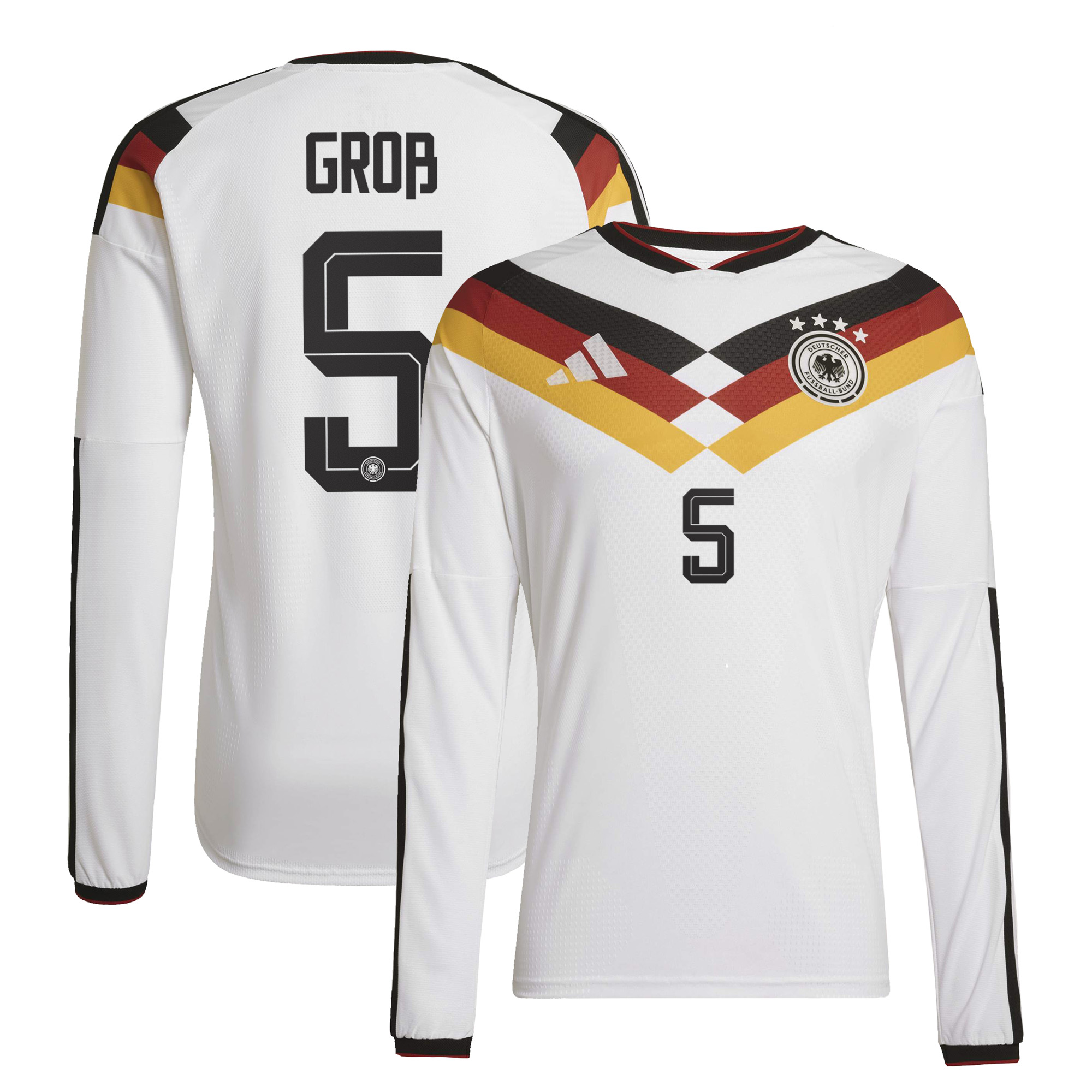 Deutschland 26 Authentic langärmeliges Heimtrikot mit Aufdruck Groß 5 Image